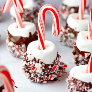 Candy cane pops